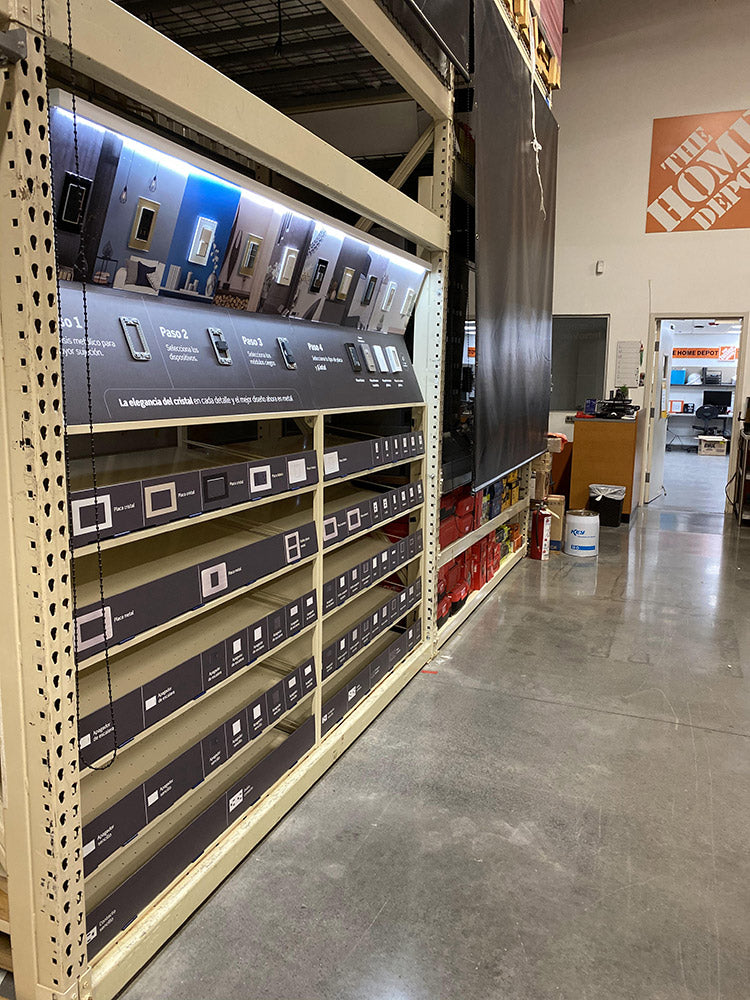 Exhibidor en Home Depot