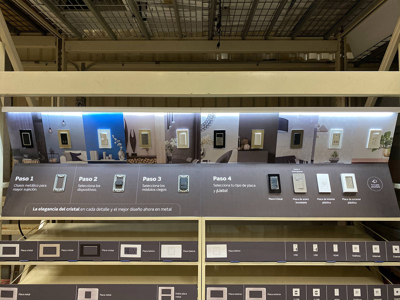 Exhibidor en Home Depot