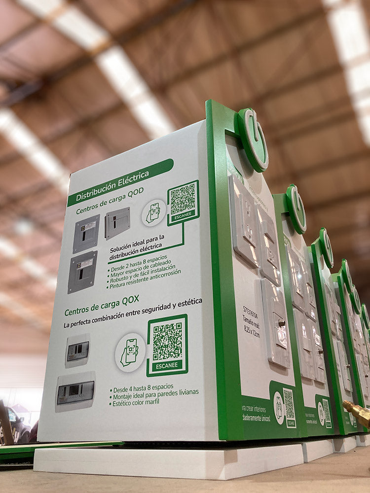 Exhibidor Schneider para Bricos